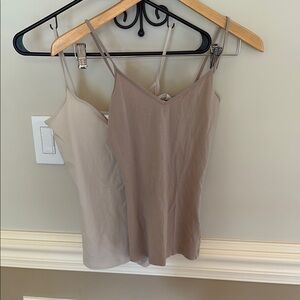 H&M 3 tops - Women's Beige and Taupe and soft pink Camisole Tops size XS